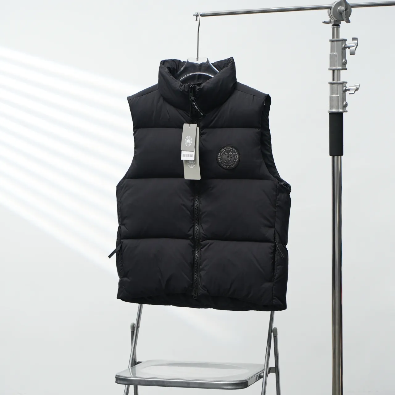 P560 CANADA GOOSE丨Canada Goose 2804 chest label soft cloth stand collar down vest Color: black black label Size: XS-XXL